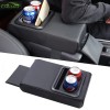 Side Leather Arm Rest Cushion with Glass Holder