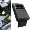 Side Leather Arm Rest Cushion with Glass Holder