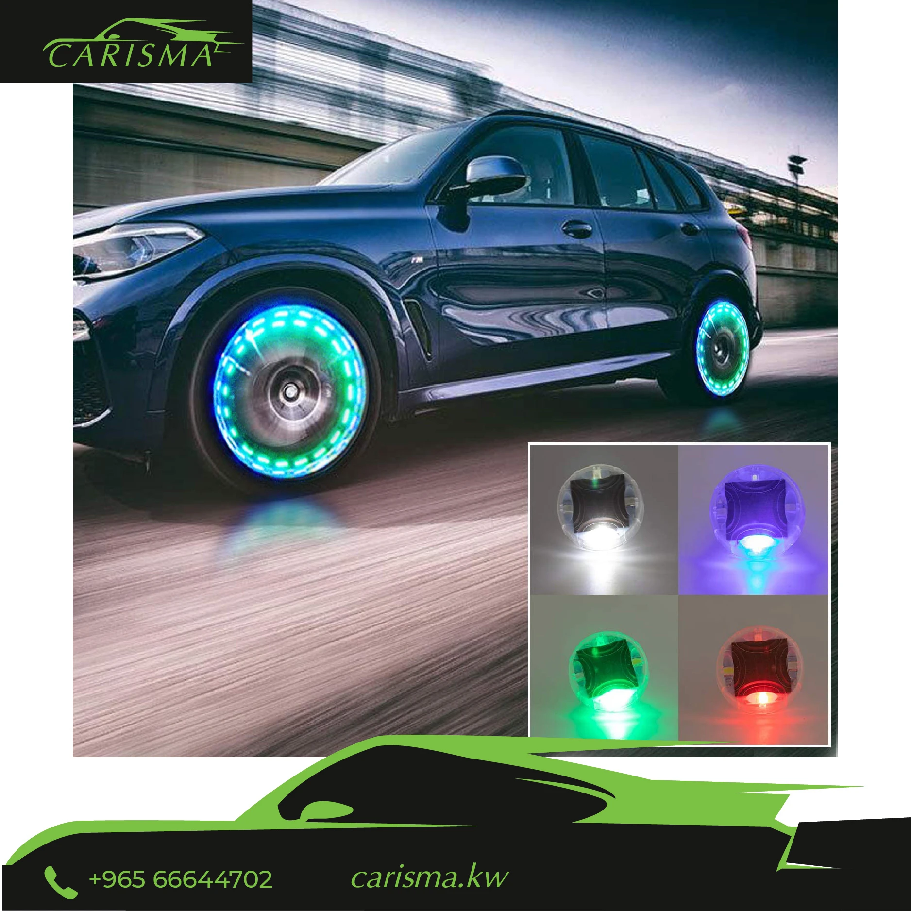 Tire Valve Light Solar Chargeable