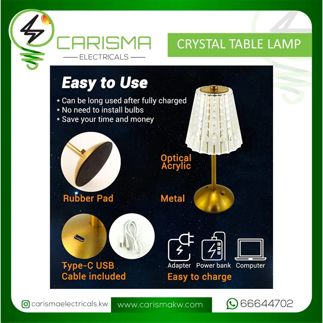 Crystal Table Lamp