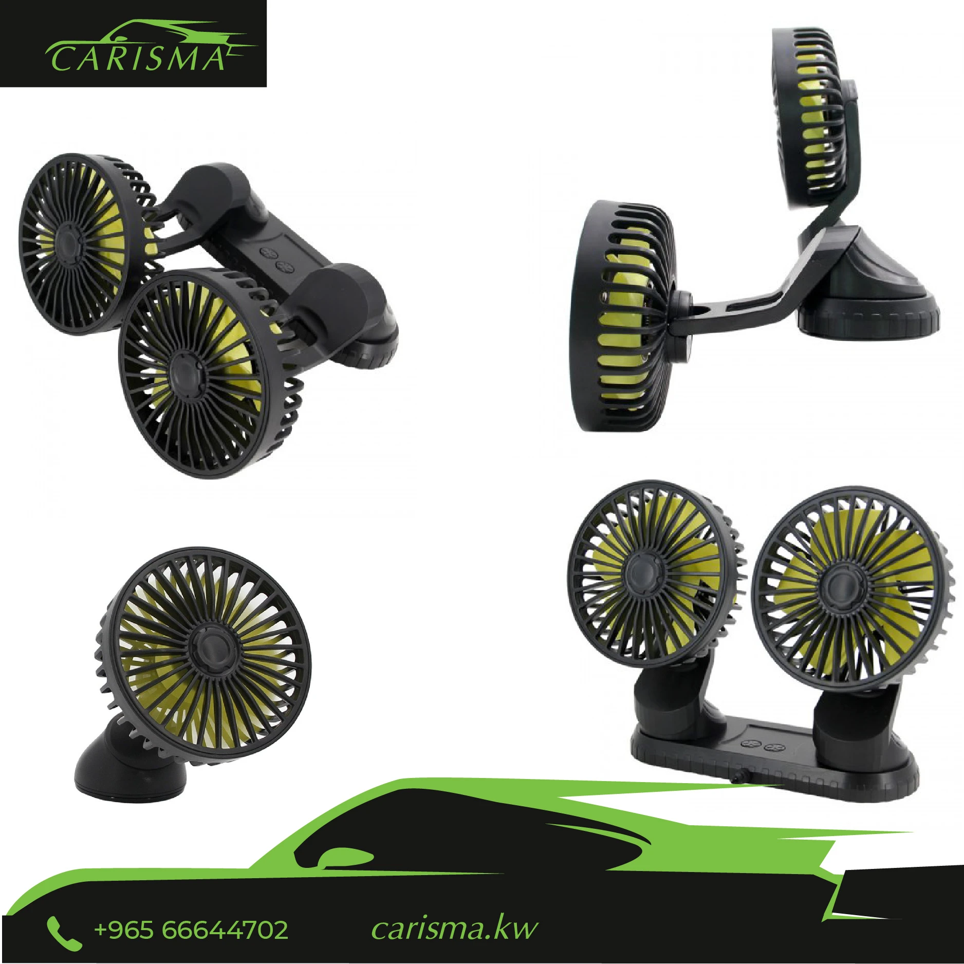 Car Double Headed Fan