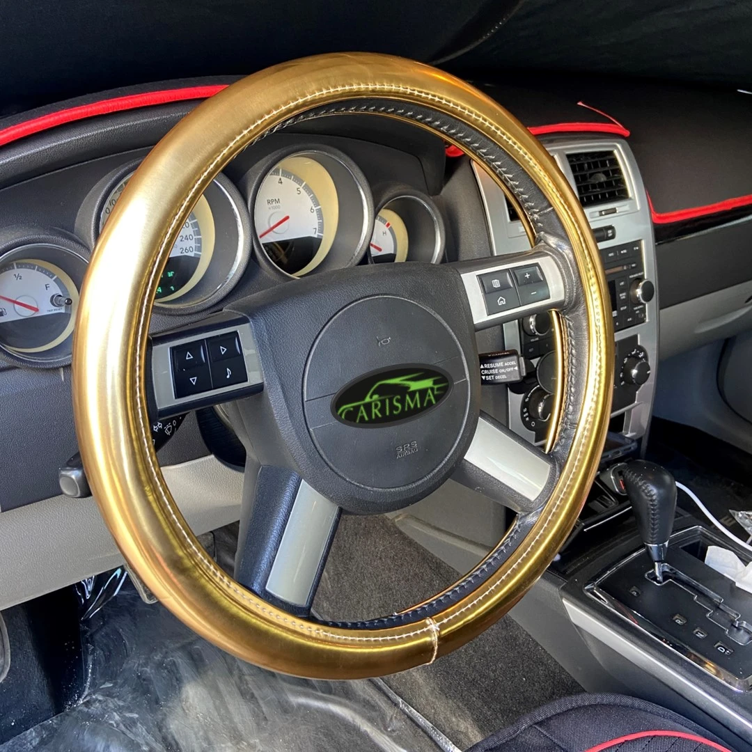 King Gold Glossy Steering Cover