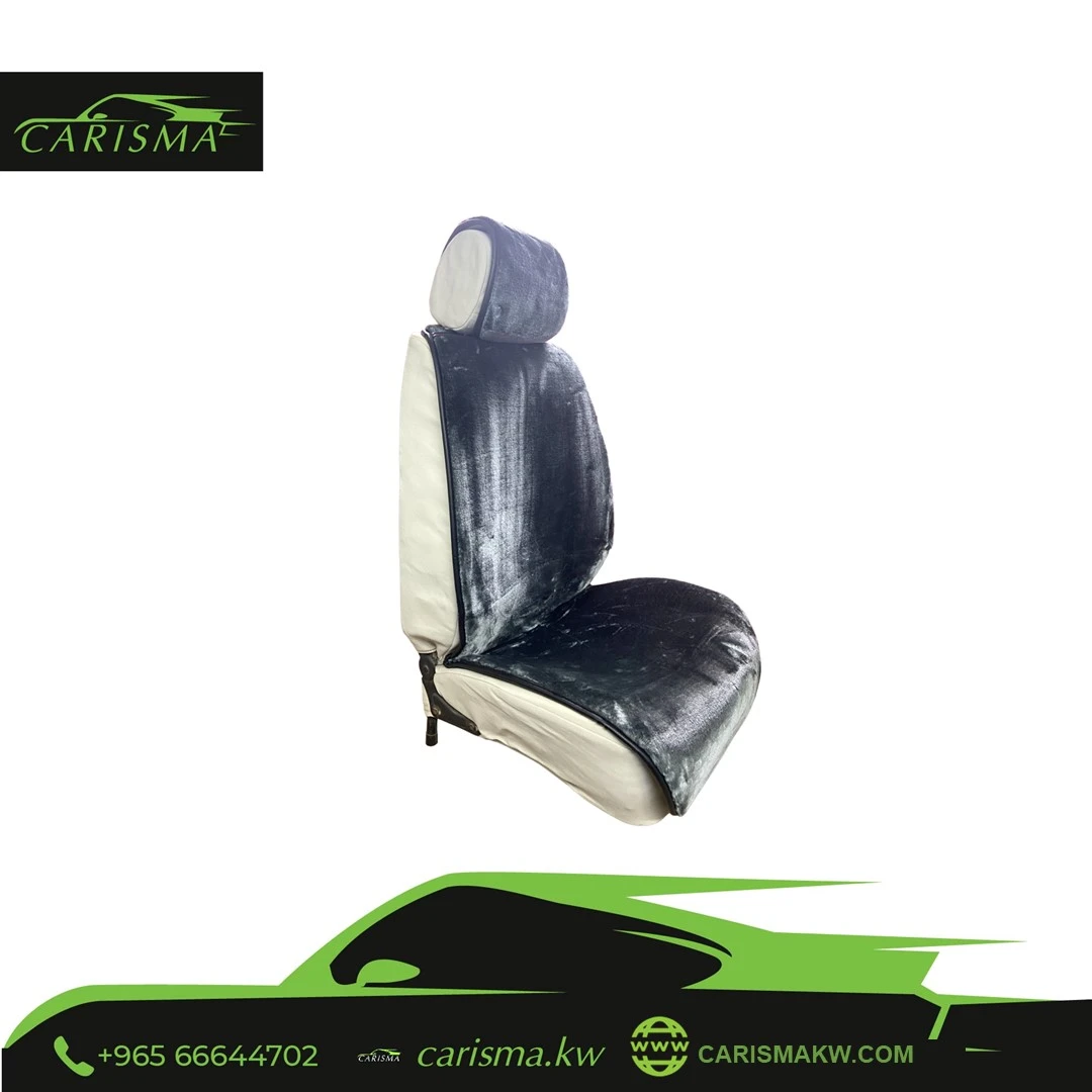 Fur Style Car Seat Cover Grey