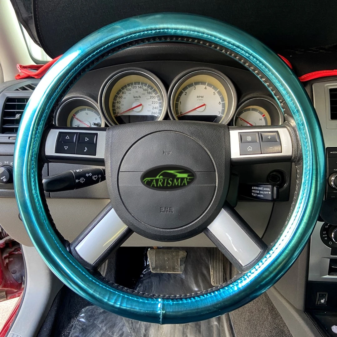 Glorious Green Glossy Steering Cover