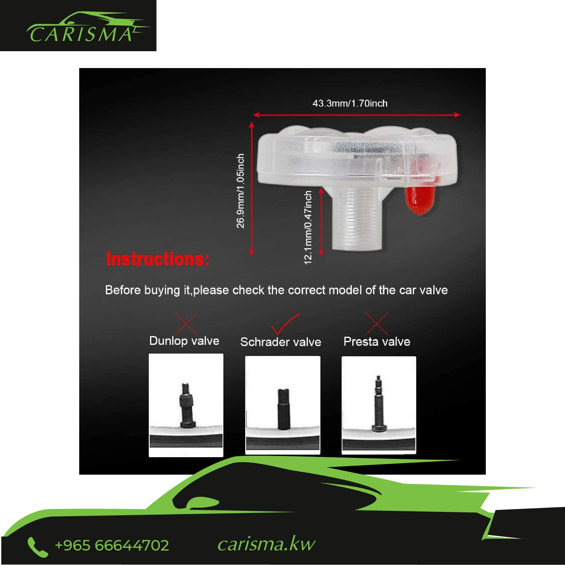 Tire Valve Light Solar Chargeable