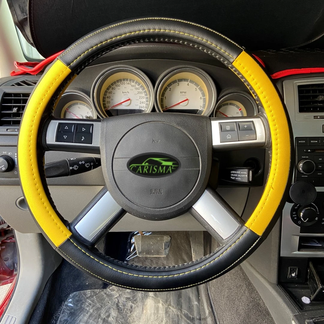 Sporty Yellow Steering Cover 2