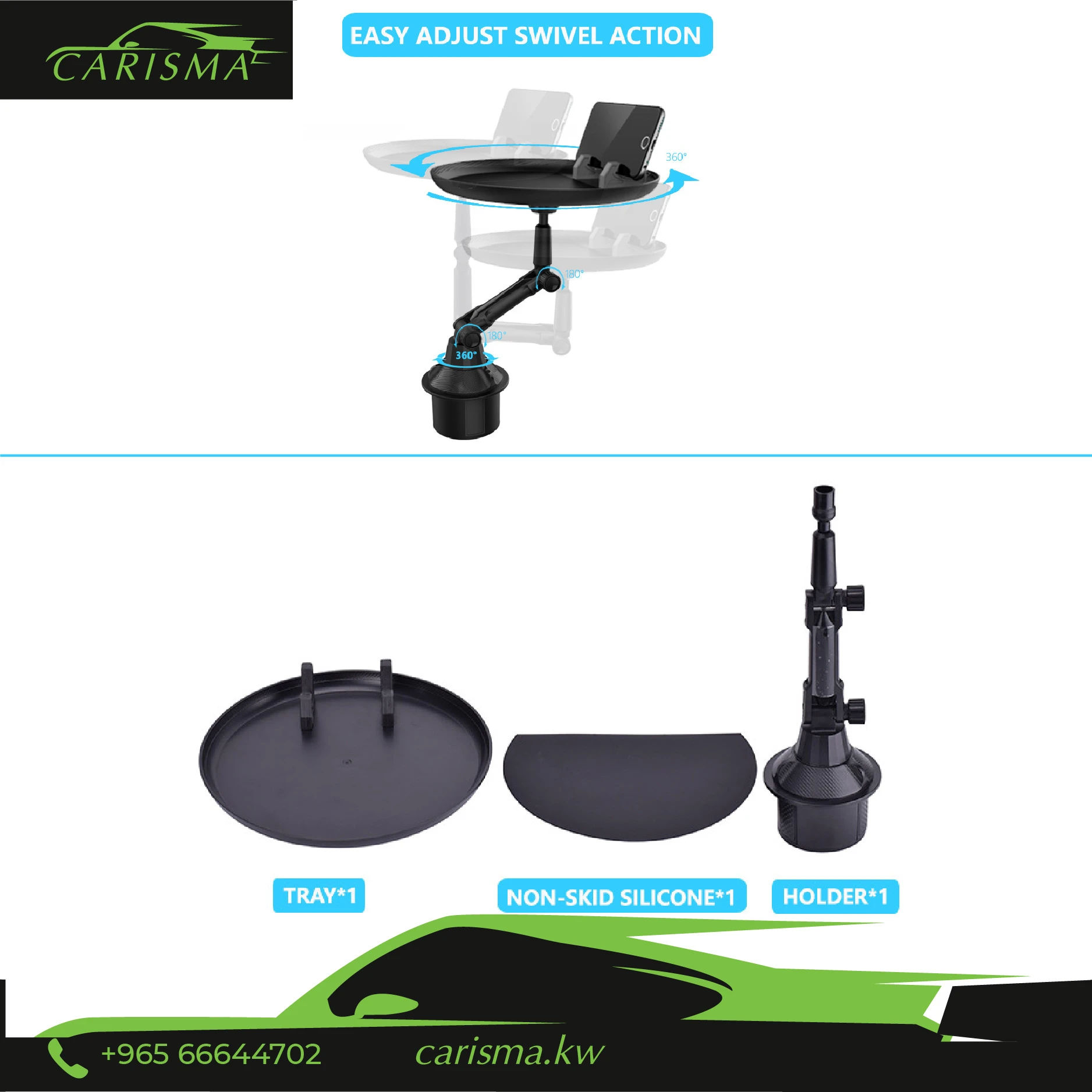 Multifunctional Phone Holder with Food Tray