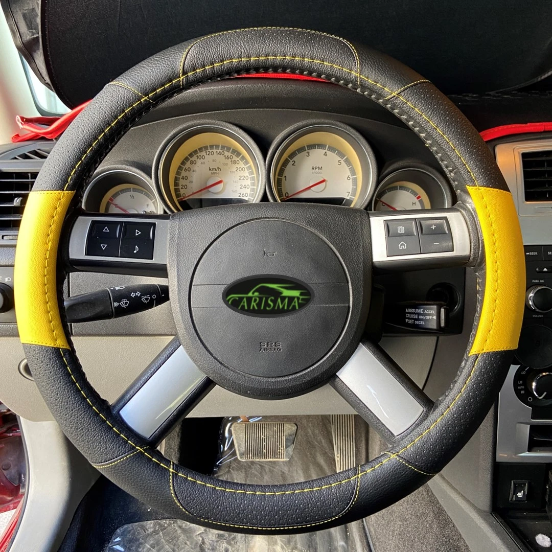 Sporty Yellow Steering Cover 1