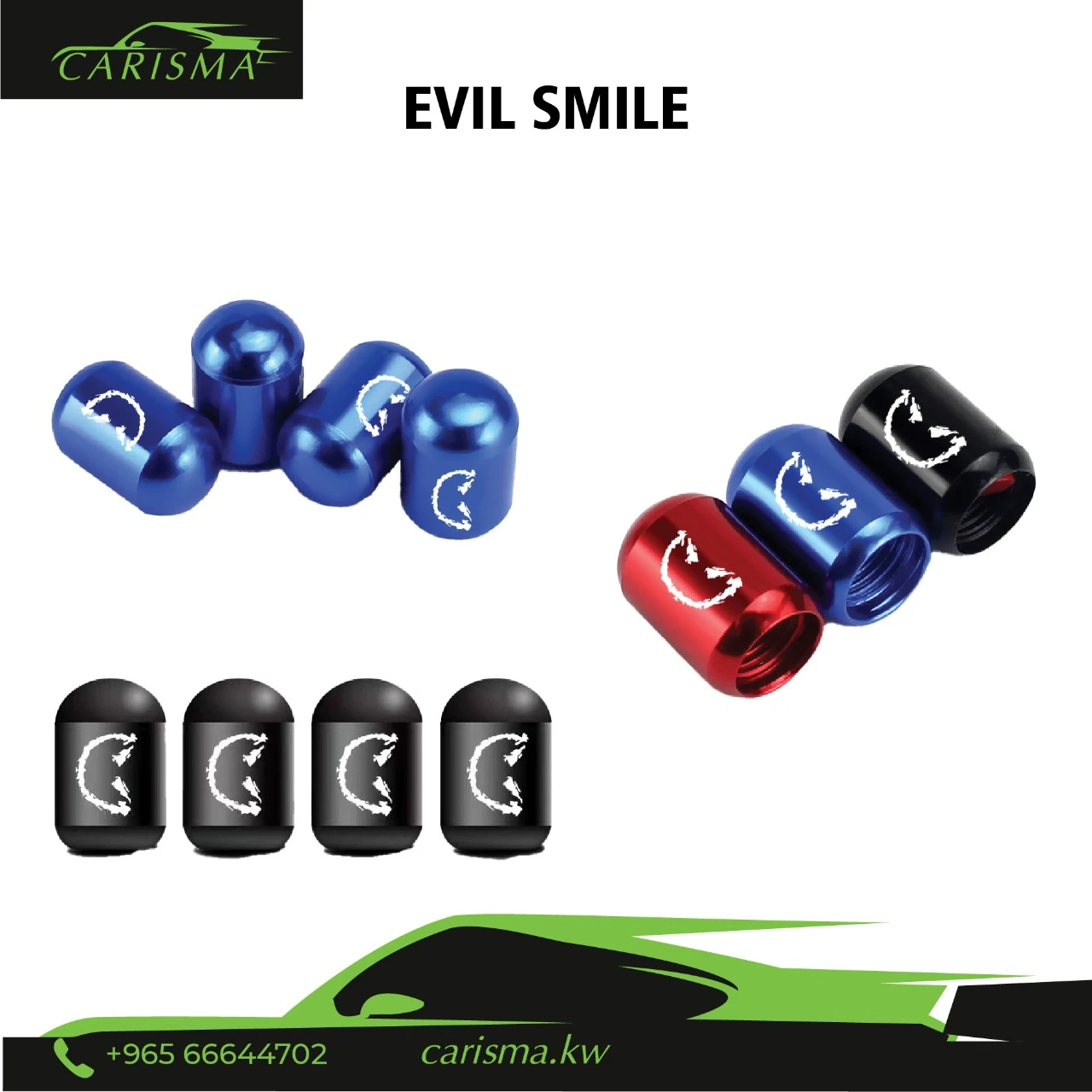 Tire Valves Evil Smile 