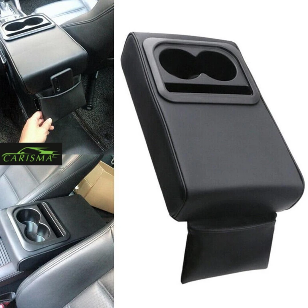 Side Leather Arm Rest Cushion with Glass Holder