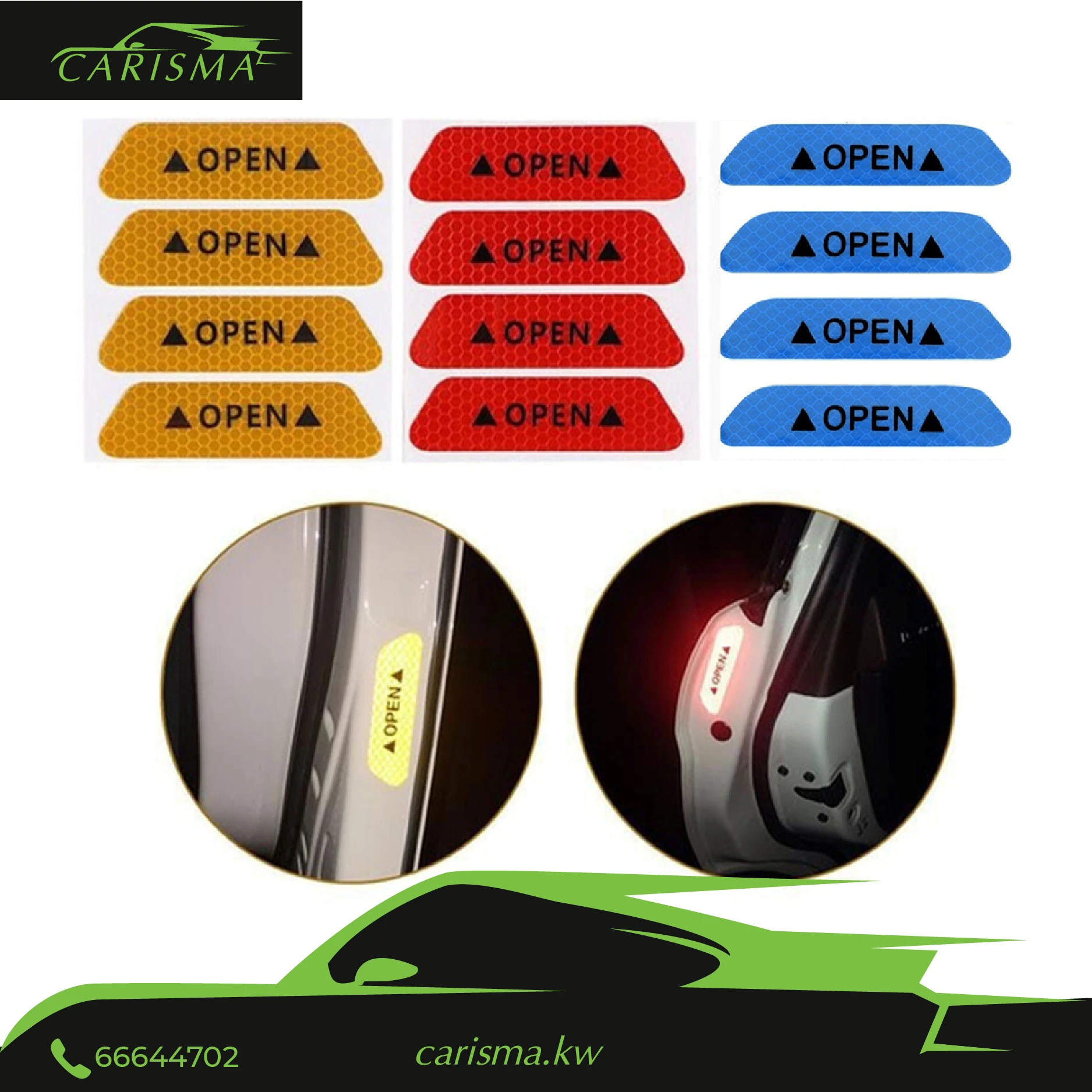 Sticker Open Reflective 